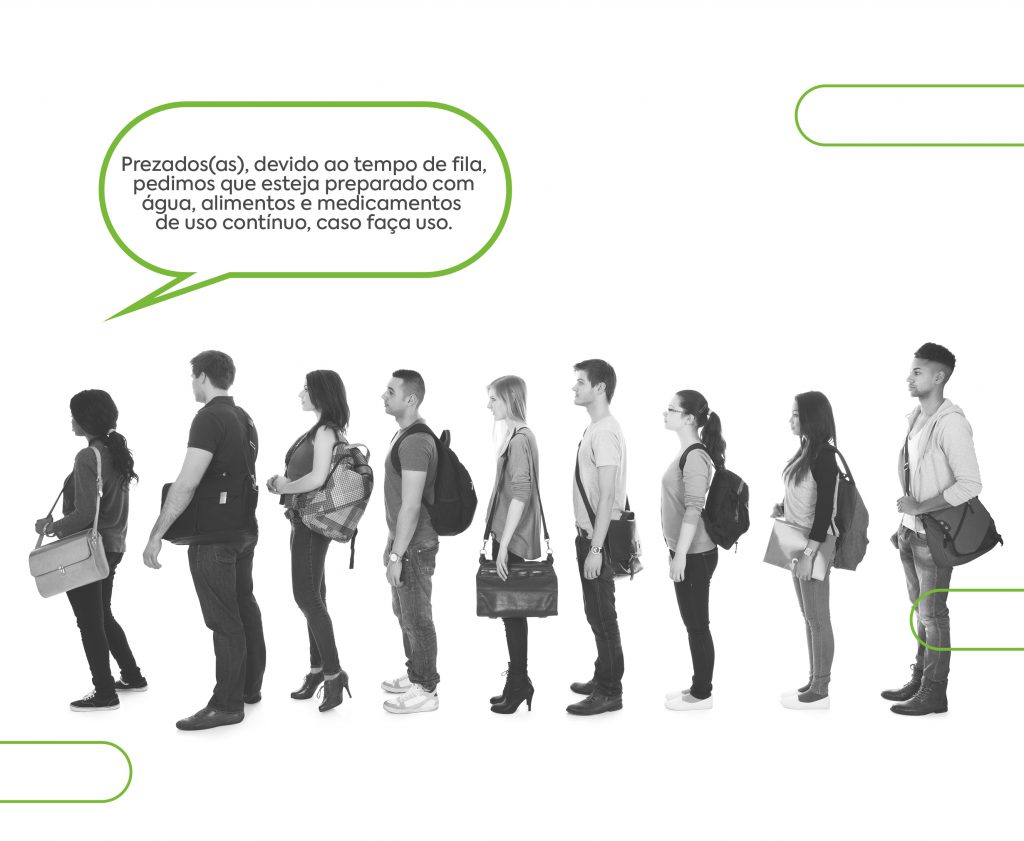 Fila de pessoas 